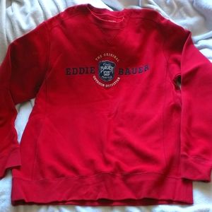 Men's Large Tall Eddie Bauer Sweatshirt Red